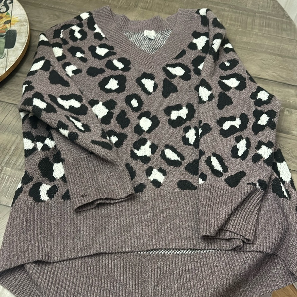 A New Day Women’s XL Leopard Print Sweater